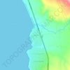 Mapa topográfico La Ballena, altitud, relieve