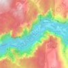Mapa topográfico Yosemite Valley, altitud, relieve