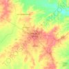 Mapa topográfico Valle de La Pascua, altitud, relieve