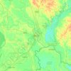 Mapa topográfico Malda, altitud, relieve