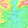 Mapa topográfico Comayagüela, altitud, relieve