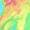 Mapa topográfico Charbonny, altitud, relieve