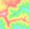 Mapa topográfico Riomalo de Arriba, altitud, relieve