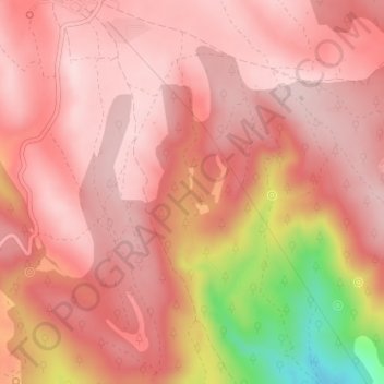Mapa topográfico Los Rollos, altitud, relieve