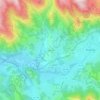 Mapa topográfico Lekaroz, altitud, relieve