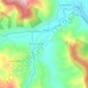 Mapa topográfico Yabachea, altitud, relieve