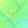 Mapa topográfico Cooch Behar, altitud, relieve