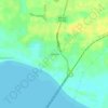 Mapa topográfico São Félix, altitud, relieve