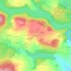 Mapa topográfico Korn Er Lann, altitud, relieve