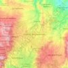 Mapa topográfico Ciudad de Guatemala, altitud, relieve