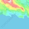 Mapa topográfico Πάργα, altitud, relieve