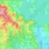 Mapa topográfico Nafarrate, altitud, relieve