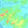 Mapa topográfico Viamão, altitud, relieve
