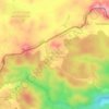 Mapa topográfico Comunidade Indígena Kauwê, altitud, relieve