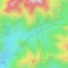 Mapa topográfico Santuario del Amancay, altitud, relieve