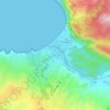Mapa topográfico Laguna Verde, altitud, relieve