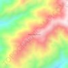 Mapa topográfico Vereda Quebradas, altitud, relieve