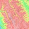 Mapa topográfico Mariscal Luzuriaga, altitud, relieve