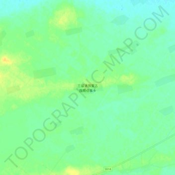 Mapa topográfico 三骏乡, altitud, relieve