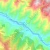 Mapa topográfico Ramban, altitud, relieve