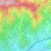 Mapa topográfico La Font del Pop, altitud, relieve