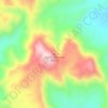 Mapa topográfico Topaz Mountain, altitud, relieve