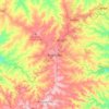 Mapa topográfico Arapongas, altitud, relieve