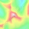 Mapa topográfico Younts Peak, altitud, relieve