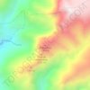 Mapa topográfico Almendrón, altitud, relieve