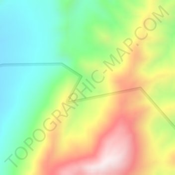 Mapa topográfico Barranquilla, altitud, relieve