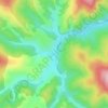 Mapa topográfico Poiana Horea, altitud, relieve