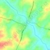 Mapa topográfico Bagalur, altitud, relieve