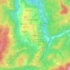 Mapa topográfico Haflong, altitud, relieve