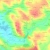 Mapa topográfico Le Coquart, altitud, relieve