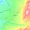 Mapa topográfico Fusagasugá, altitud, relieve