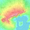 Mapa topográfico Tagaytay, altitud, relieve
