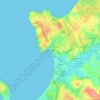 Mapa topográfico Ventanas, altitud, relieve
