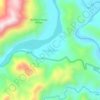 Mapa topográfico Pampa Michi, altitud, relieve