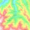 Mapa topográfico Río Claro, altitud, relieve