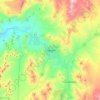 Mapa topográfico Copiapó, altitud, relieve