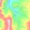Mapa topográfico Aw-asen Falls, altitud, relieve