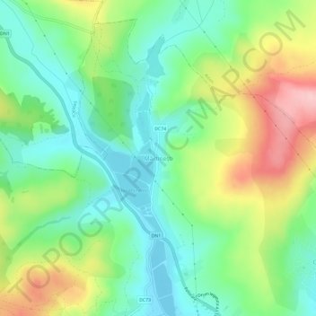 Mapa topográfico Mărtinești, altitud, relieve