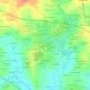 Mapa topográfico La Porte, altitud, relieve