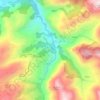 Mapa topográfico La Pedrosa, altitud, relieve
