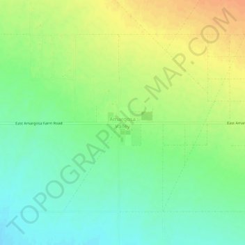 Mapa topográfico Amargosa Valley, altitud, relieve
