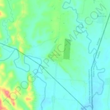 Mapa topográfico Dummon, altitud, relieve