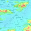 Mapa topográfico Dispur, altitud, relieve