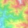 Mapa topográfico Chautara, altitud, relieve