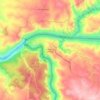 Mapa topográfico Poblado de Iberdrola, altitud, relieve