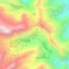 Mapa topográfico Pacuni, altitud, relieve
